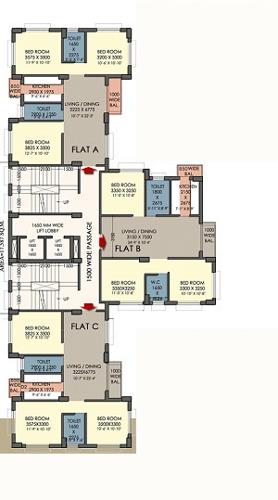  veeyu-co-operative-housing-society Veeyu Co Operative Housing Society Cluster Plan from 1st to 11th Floor