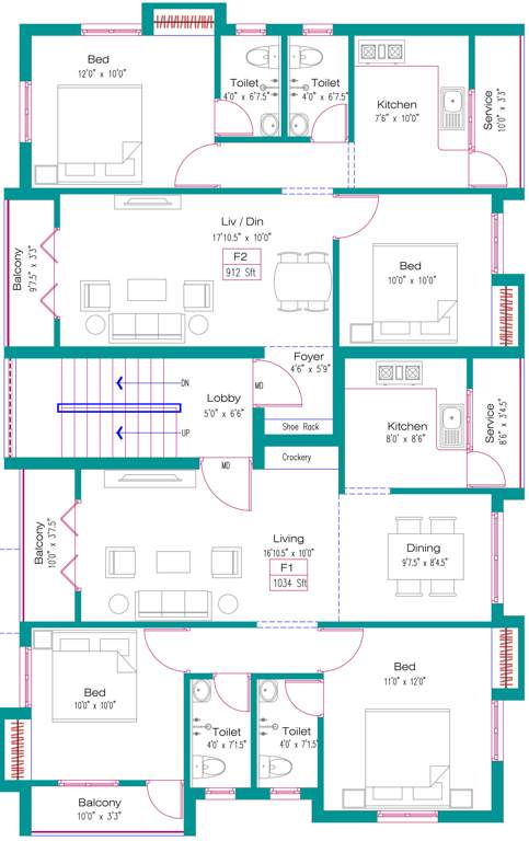  enclave Skandas Enclave Cluster Plan For 1st Floor