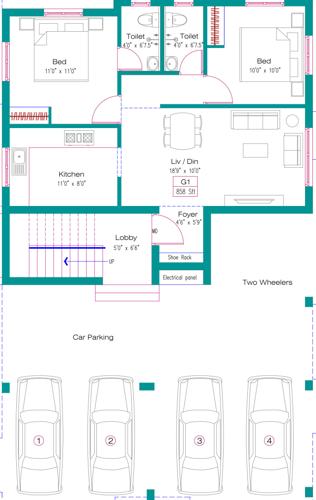  enclave Skandas Enclave Cluster Plan For Ground Floor