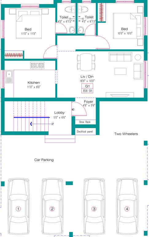  enclave Skandas Enclave Cluster Plan For Ground Floor