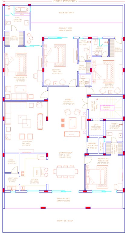  dream home builder floors Dream Home Builder Floors Cluster Plan Typical Floor Plan