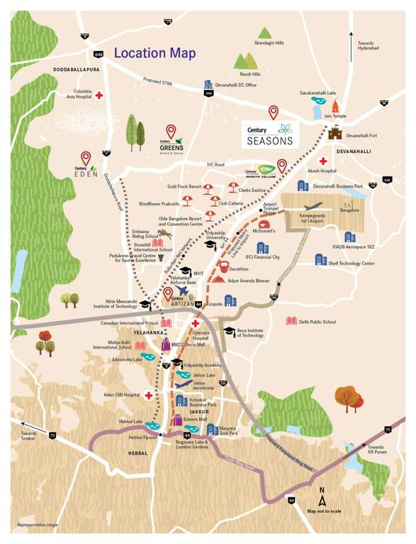  century seasons Location Plan