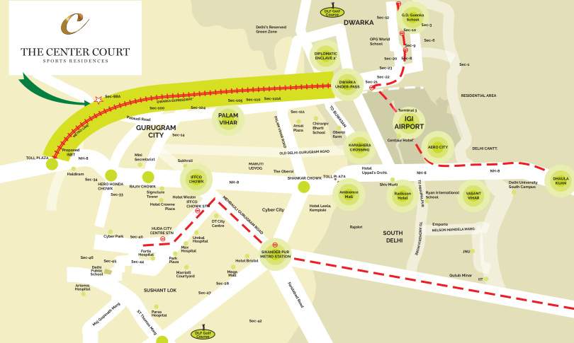  the centre court Location Plan