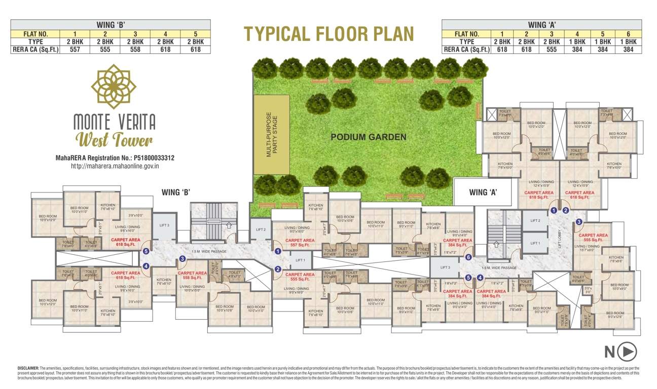  monte verita west tower Monte Verita west Cluster Plan