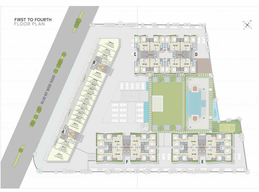 skyline Block A Cluster Plan
