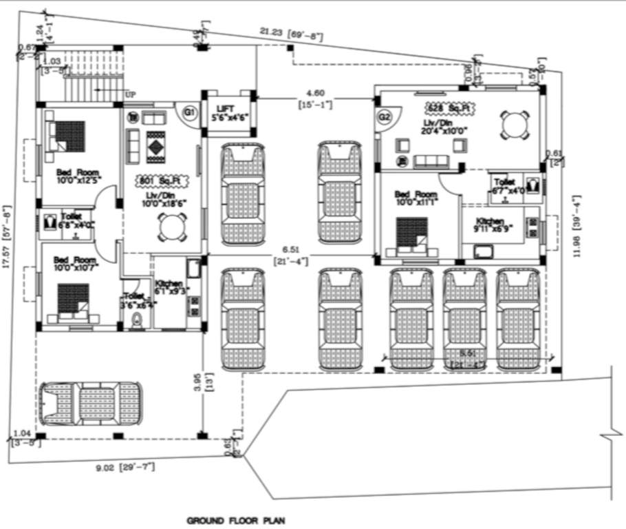  sree puzhuthivakkam Sree Puzhuthivakkam Cluster Plan for ground Floor