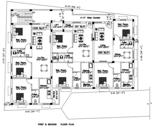  sree-puzhuthivakkam Sree Puzhuthivakkam Cluster Plan from 1st to 2nd Floor