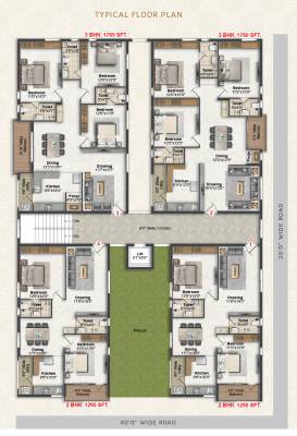  aspen Aspen Cluster Plan For Typical Floor