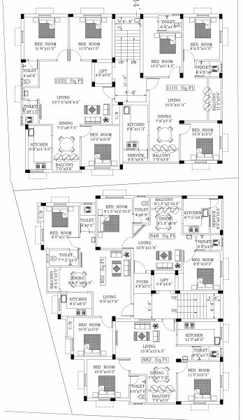  suprabatham Suprabatham Cluster Plan From 2nd To 3rd Floor