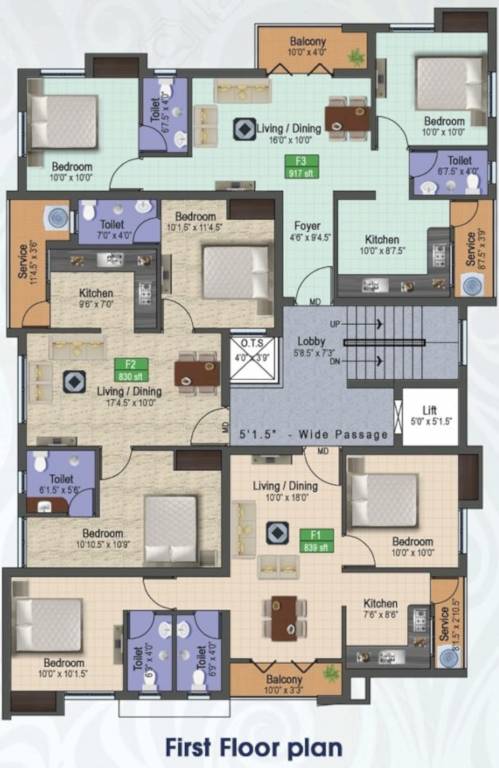  classic homes Classic Homes Cluster Plan for 1st Floor