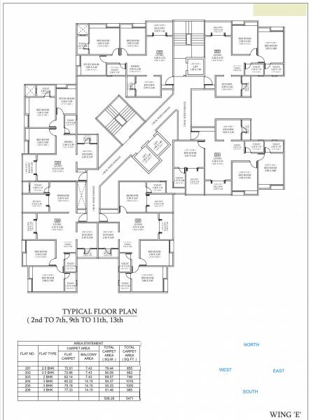 E Wing Cluster Plan allure-part-1 E Wing Cluster Plan