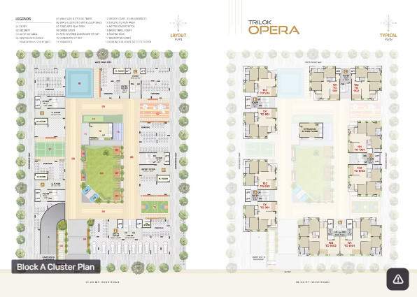  trilok opera Block A Cluster Plan