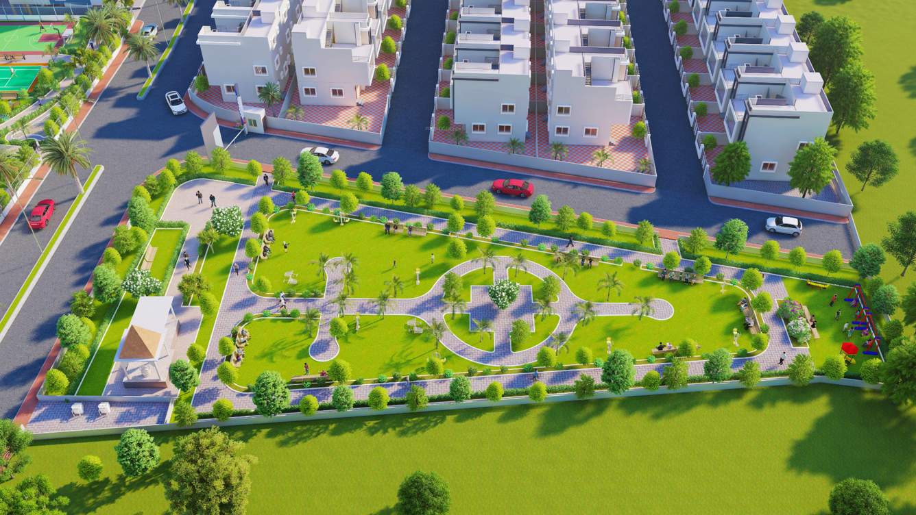 park Landscape Garden and Tree Planting