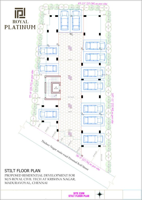  platinum Royal Platinum Cluster Plan for ground Floor