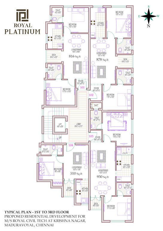  platinum Royal Platinum Typical Cluster Plan