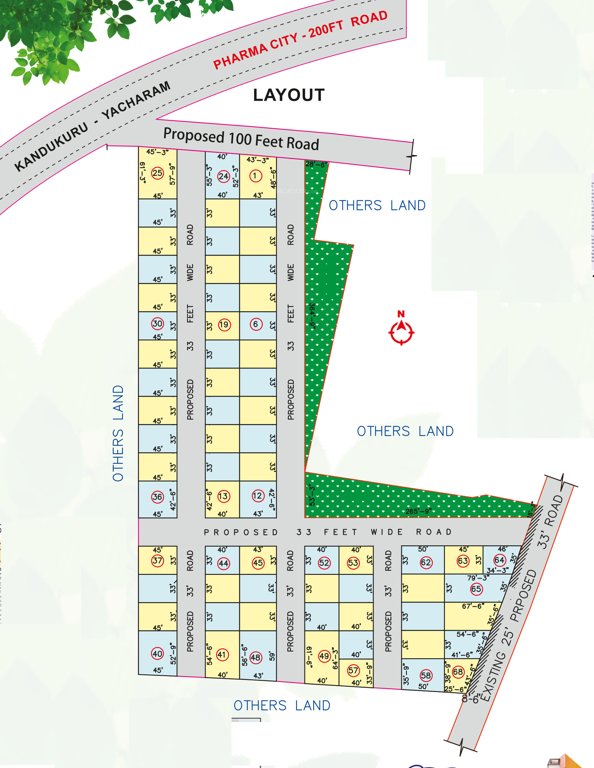  pharma county Layout Plan
