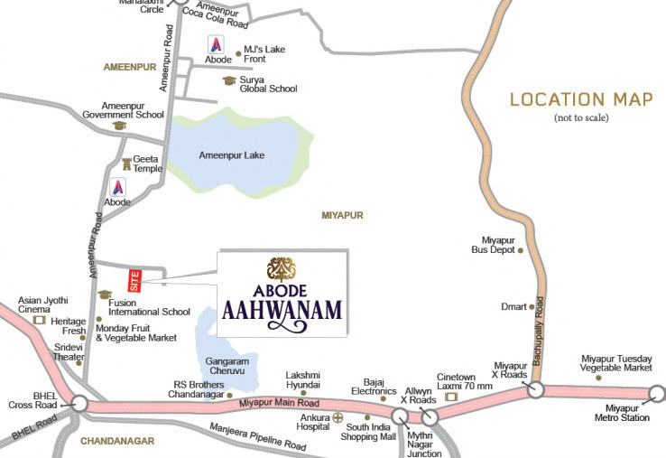  aahwanam Location Plan