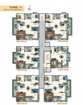 Tower 4 Cluster Plan from 1st to 6th Floor pranav-solitaire Tower 4 Cluster Plan from 1st to 6th Floor
