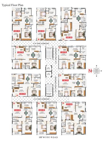  jagadamba-ayaan-residency Sri Vyshnavi Enclave Cluster Plan