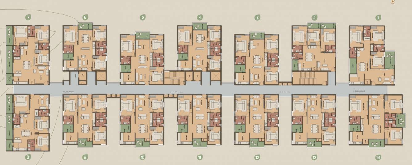  a grove by the lake Agbtl Tower 1 Cluster Plan
