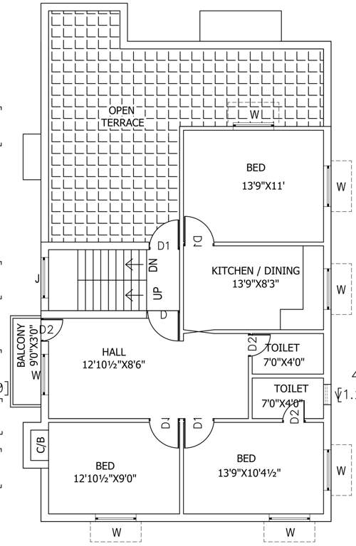  maathre Maathre Cluster Plan For 2nd Floor