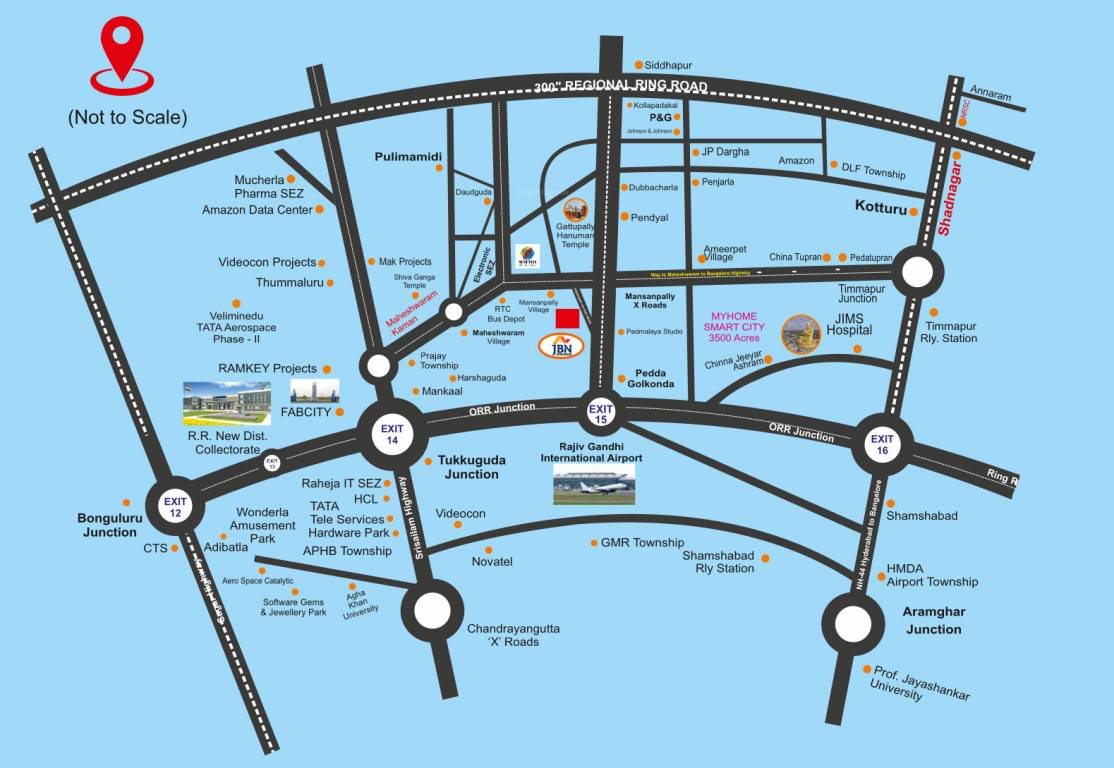  sree balaji county Location Plan