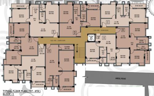  sunflower-tower Sunflower Tower Cluster Plan from 1st to 6th Floor