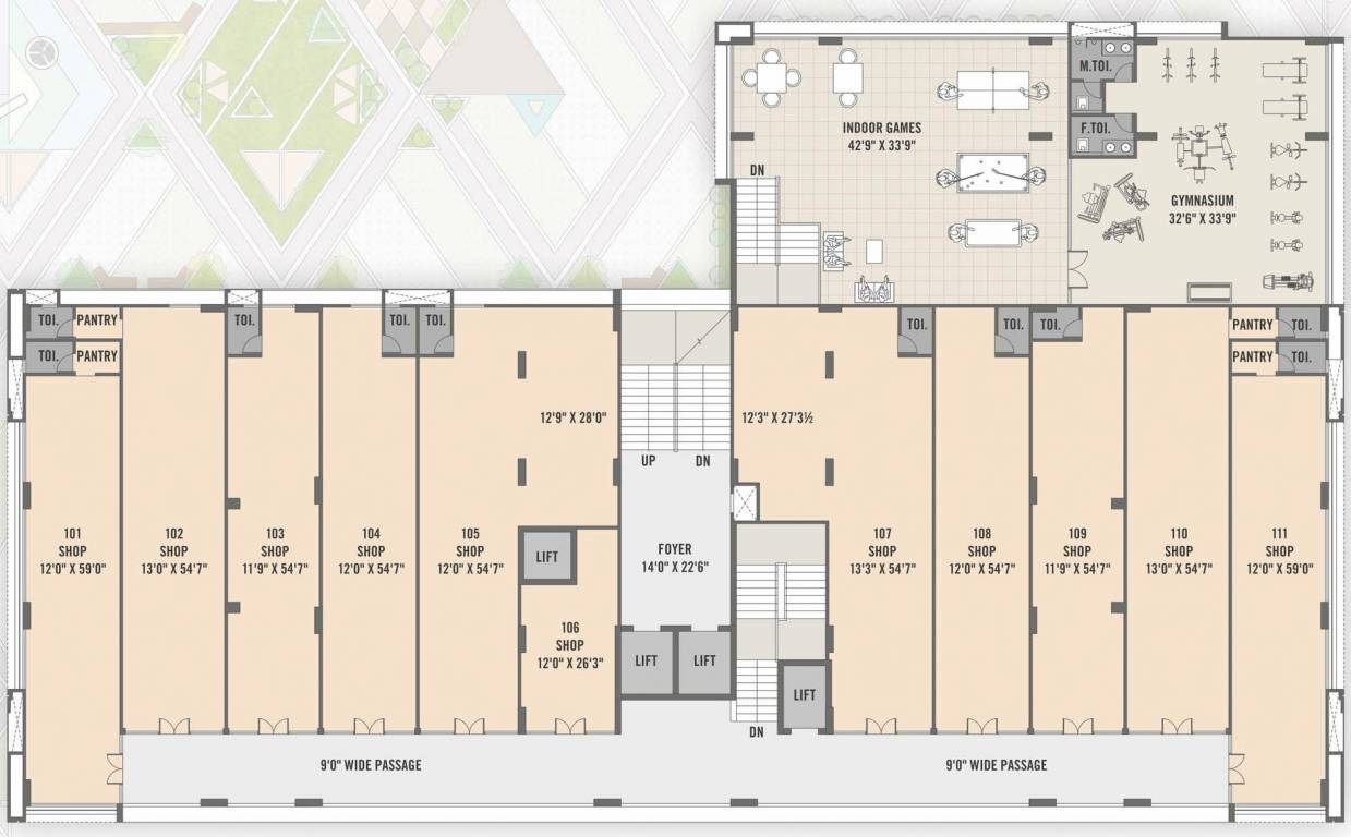  sky revanta Sky Revanta Cluster Plan For 1st Floor