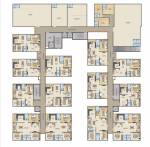  lakefront HPR Lakefront Cluster Plan from 1st to 8th Floor