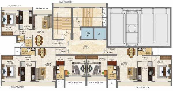  prive Moraj Prive Cluster Plan From 3rd To 4th Floor