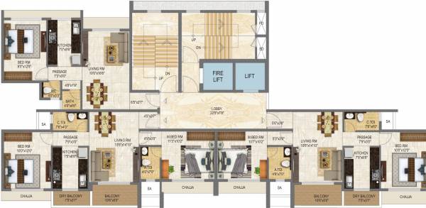  prive Moraj Prive Cluster Plan From 5th To 9th Floor