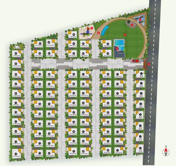  the-ambience-vista Layout Plan