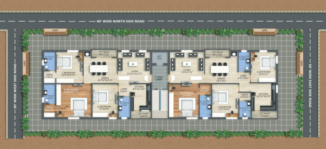  rabindra enclave Rabindra Enclave Cluster Plan
