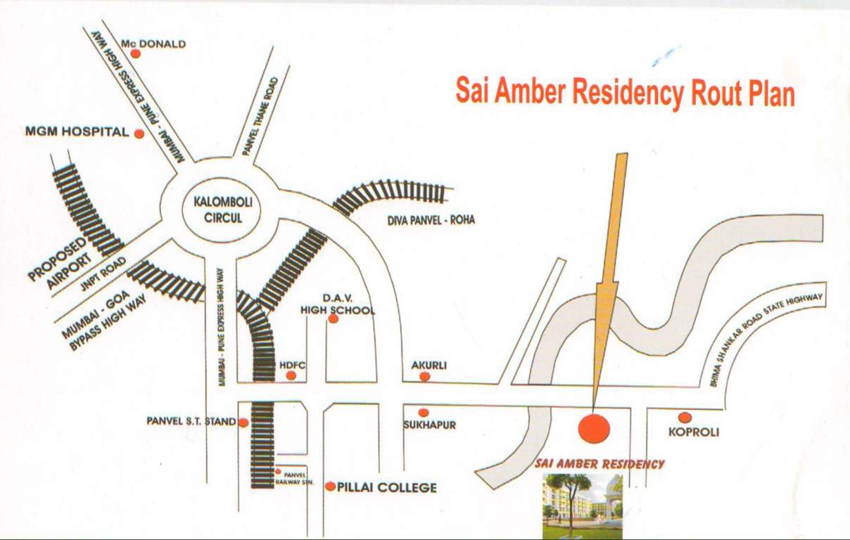  sai amber residency Location Plan