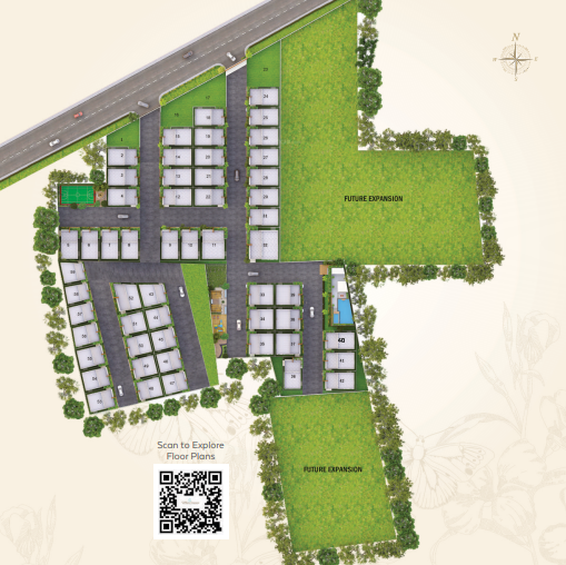  urban commune villas Cluster Plan