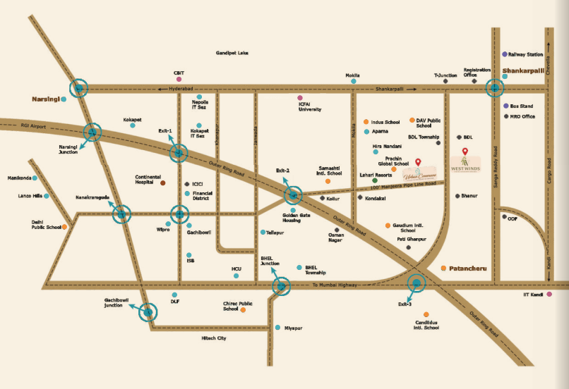 urban-commune-villas Location Plan