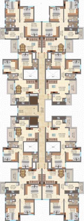  gokul enclave Gokul Enclave Cluster Plan From 1st To 7th Floor
