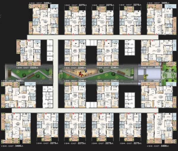 one One Cluster Plan From 4th, 6th, 8th To 10th Floor
