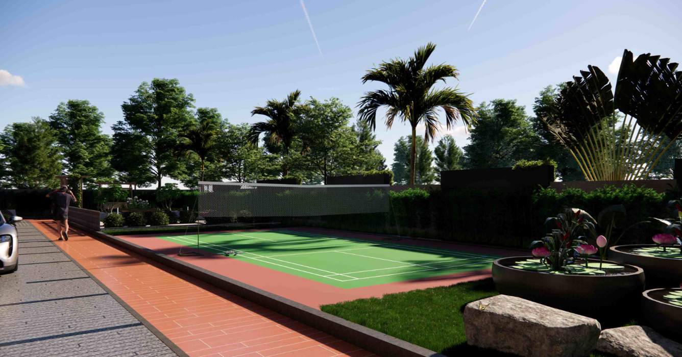  one Badminton Court