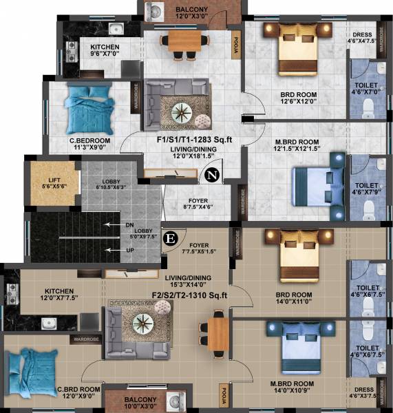  kyara MP Kyara Typical Cluster Plan