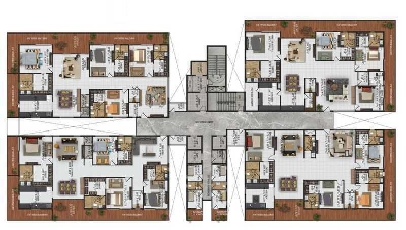  the world at jubilee hills Cluster Plan