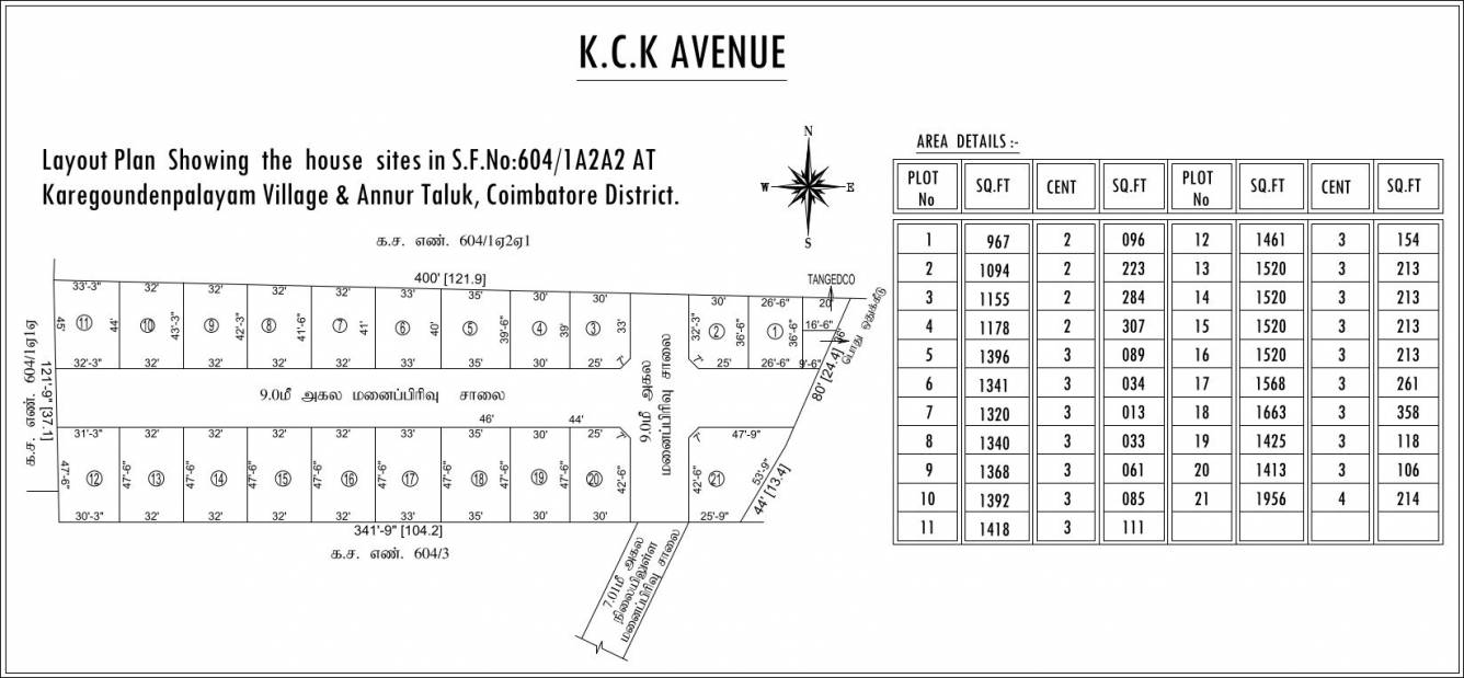  kck avenue Layout Plan