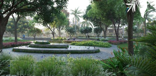  param-drashti Landscape Garden and Tree Planting