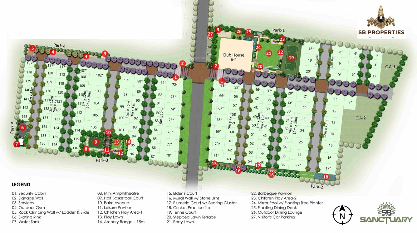  sanctuary Layout Plan