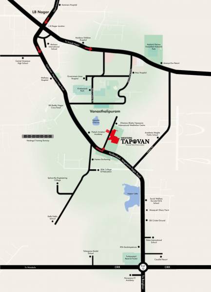  tapovan Location Plan