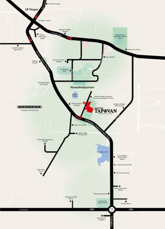  tapovan Location Plan