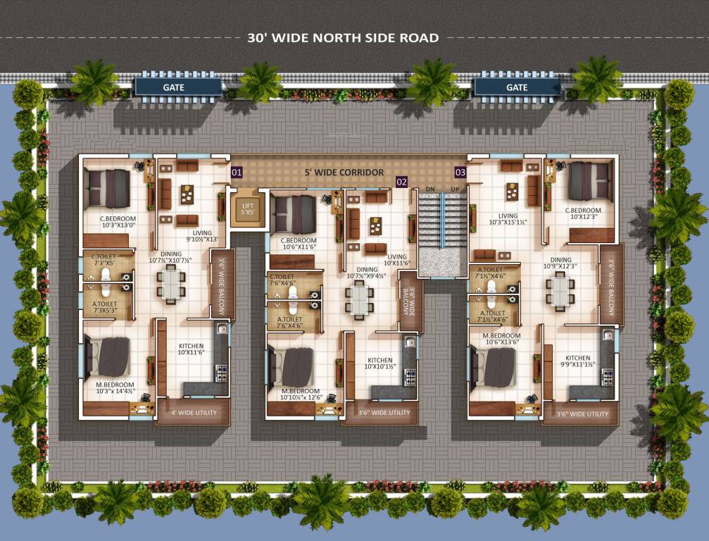  sudhini enclave Sudhini Enclave Typical Cluster Plan