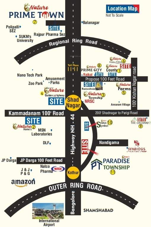  raichandani green city Location Plan