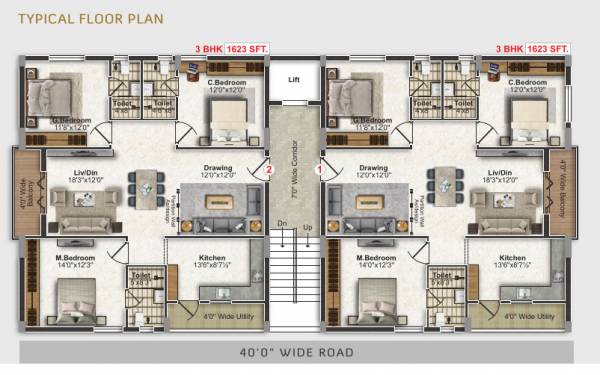  royal-castle Royal Castle Cluster Plan