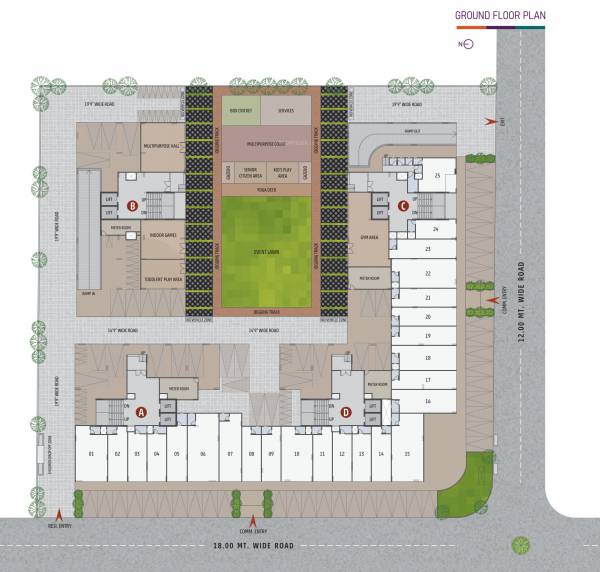  anandam Block A Cluster Plan for ground Floor